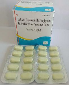 Paracetamol 325 mg + Phenylephrine 5 mg + Cetirizine 5 mg Tablets