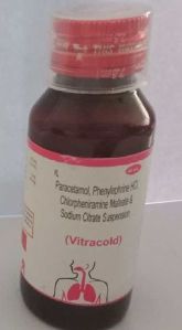 Paracetamol 125 mg + Phenylephrine HCL 2.5 mg + Chlorpheniramine Maleate 1 mg + Sodium Citrate 60 mg Suspension