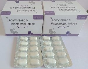Aceclofenac 100 Mg + Paracetamol 325 Mg Tablets