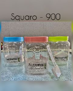 Squaro-900 Plastic Multipurpose Jar