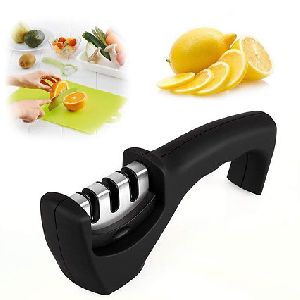 3 Slot Knife Sharpener with Removable Head & Handle