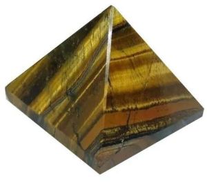 Tiger Eye Stone Pyramid