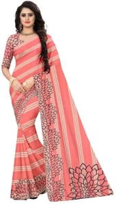 Synthetic Printed Saree