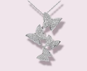 925 Sterling Silver Butterfly Necklace