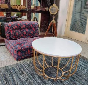 Jhalamand Engineering Wood Round Coffee Table