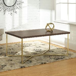 Mid Century Modern Marble Rectangle Coffee Table For Living Room