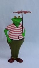 Metal Frog Statue