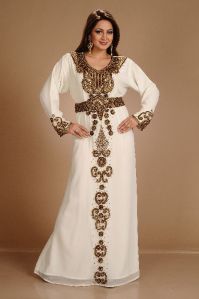 Royal Dubai Moroccan Kaftan Farasha Maxi Abaya Party Wear