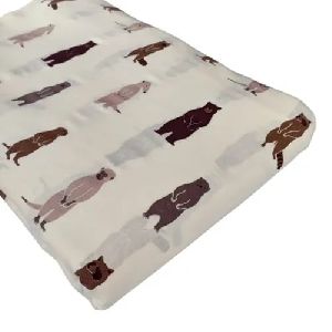 Animal Printed Cotton Fabric