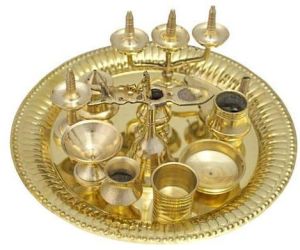 Brass Pooja Thali Set