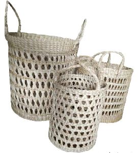 Straw Handled Basket