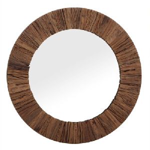 Wooden Round Mirror Frame