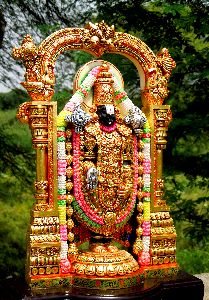 Tirupati Blajai Sculpture 24 K Gold Tanjore Painting