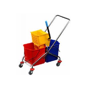 Double Bucket Wringer Trolley