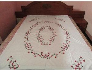 Embroidered Single Bed Sheet