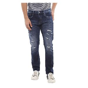 Mens Branded Torn Jeans