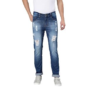 Mens Heavy Distressed Jeans