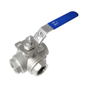 ZAC 3-Way Ball Valve Investment Casting SS