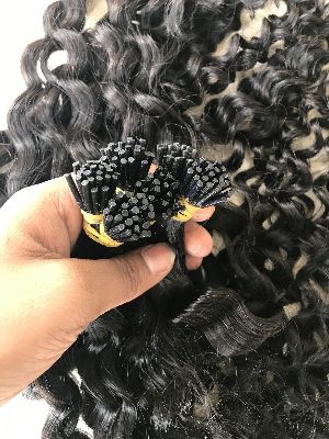 Kinky Curly I-Tip Human Hair Extension