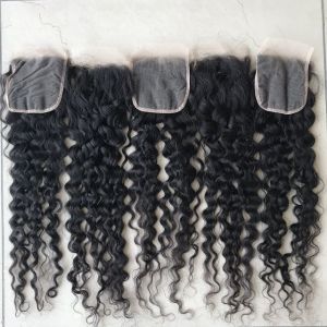 4x4 HD Natural Curly Human Hair Closure