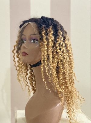 4X4 Deep Curly Ombre Human Hair Wig