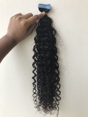 Kinky Curly Tape Human Hair Extension