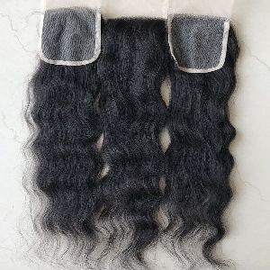 4x4 HD Wavy Human Hair Closure