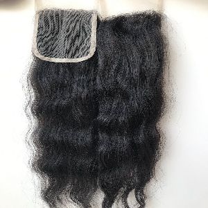 4x4 HD Wavy Human Hair Closure