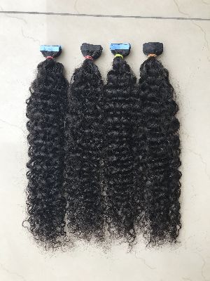 Kinky Curly Tape Human Hair Extension
