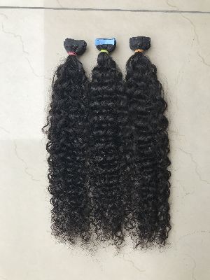Kinky Curly Tape Human Hair Extension