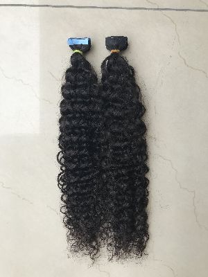 Kinky Curly Tape Human Hair Extension