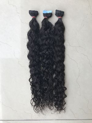 Natural Curly Tape Human Hair Extension
