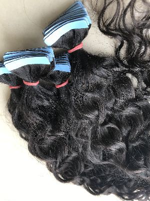 Natural Curly Tape Human Hair Extension