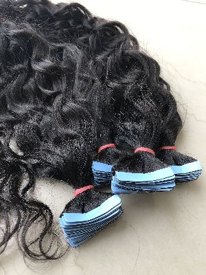 Natural Curly Tape Human Hair Extension