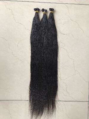 Black I-Tip Human Hair Extension