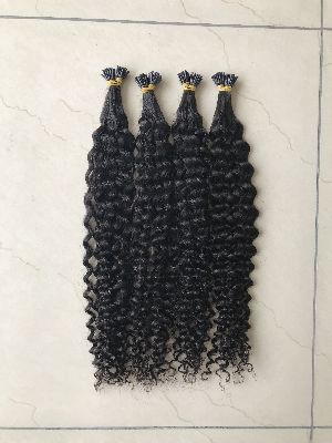 Kinky Curly I-Tip Human Hair Extension
