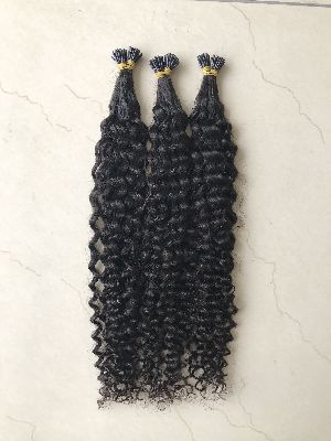 Kinky Curly I-Tip Human Hair Extension