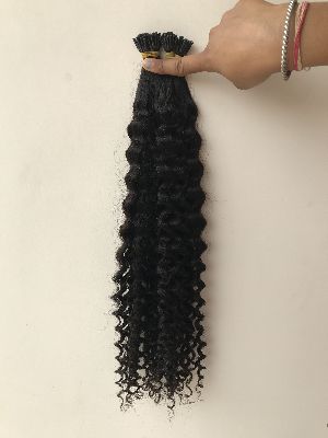 Kinky Curly I-Tip Human Hair Extension