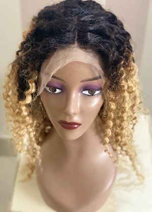 4X4 Deep Curly Ombre Human Hair Wig