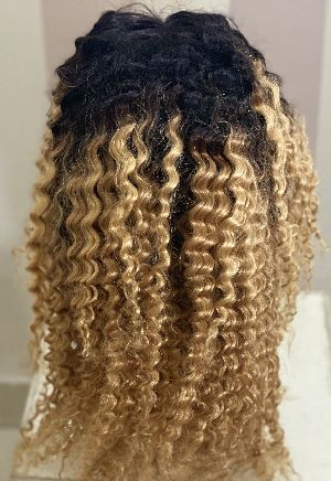 4X4 Deep Curly Ombre Human Hair Wig