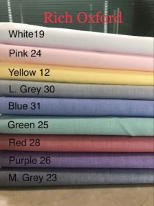 Oxford Shirting Fabric