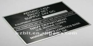 Anodize Aluminum Labels