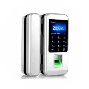 Silver Remote Control Wireless Fingerprint Glass Door Lock