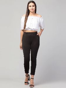 Ladies Crop Top and Trouser Set