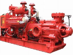 Diesel engine fire pump