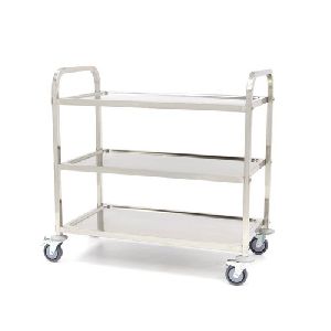 Stainless Steel Serving Trolley