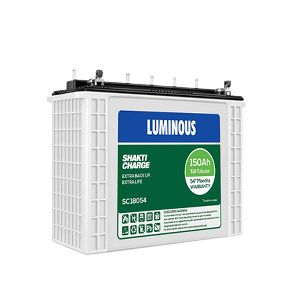 Luminous Shakti Charge SC18054 150Ah Tall Tubular Inverter Battery