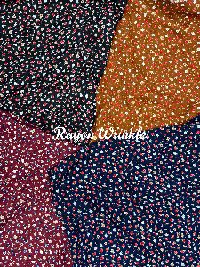 Rayon wrinkle fabrics