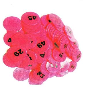 Pink Plastic Printed Tokens