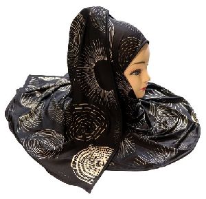 Women Printed Hijab Scarf Dupatta